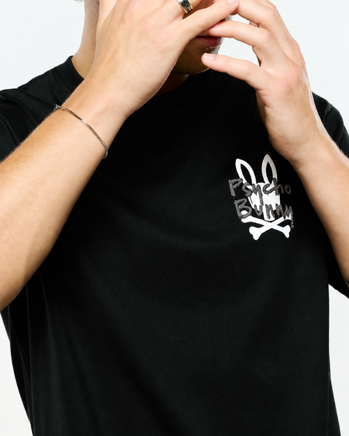 T-SHIRT PSYCHO BUNNY PARA HOMBRE COLOR NEGRO MT0200311002