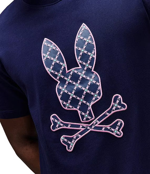 T-SHIRT PSYCHO BUNNY PARA HOMBRE COLOR AZUL MT0200241402
