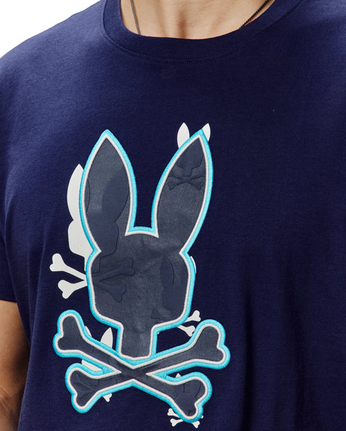 T-SHIRT PSYCHO BUNNY PARA HOMBRE COLOR AZUL MT0200279402