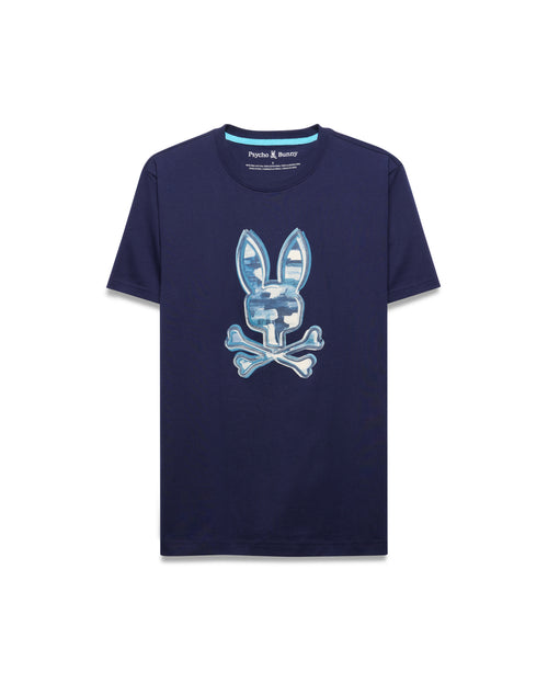 T-SHIRT PSYCHO BUNNY PARA HOMBRE COLOR AZUL MT0200307402
