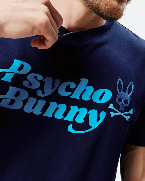 T-SHIRT PSYCHO BUNNY PARA HOMBRE COLOR AZUL MT0200313402