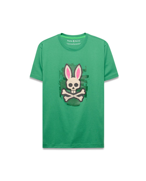T-SHIRT PSYCHO BUNNY PARA HOMBRE COLOR VERDE MT0200306321