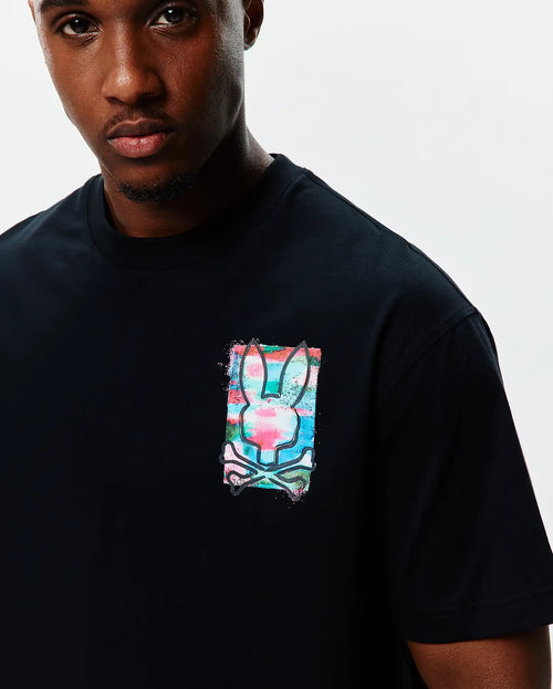 CAMISETA PSYCHO BUNNY PARA CABALLERO COLOR NEGRO