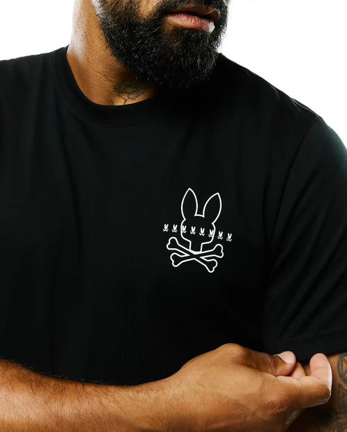 CAMISETA PSYCHO BUNNY PARA CABALLERO COLOR NEGRO