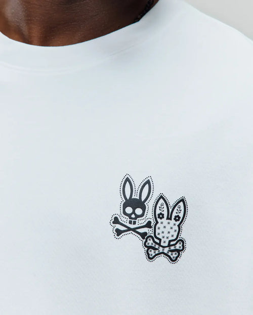 T-SHIRT PSYCHO BUNNY PARA HOMBRE COLOR BLANCO MT0200233100