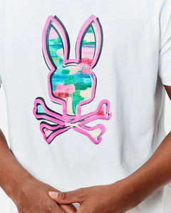 T-SHIRT PSYCHO BUNNY PARA HOMBRE COLOR BLANCO MT0200307100