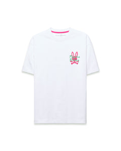 T-SHIRT PSYCHO BUNNY PARA HOMBRE COLOR BLANCO MT0200311100