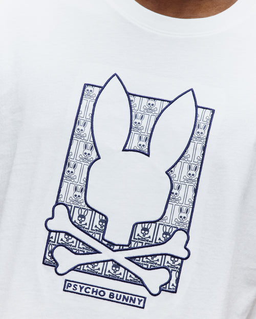 T-SHIRT PSYCHO BUNNY PARA HOMBRE COLOR BLANCO MT0200403100