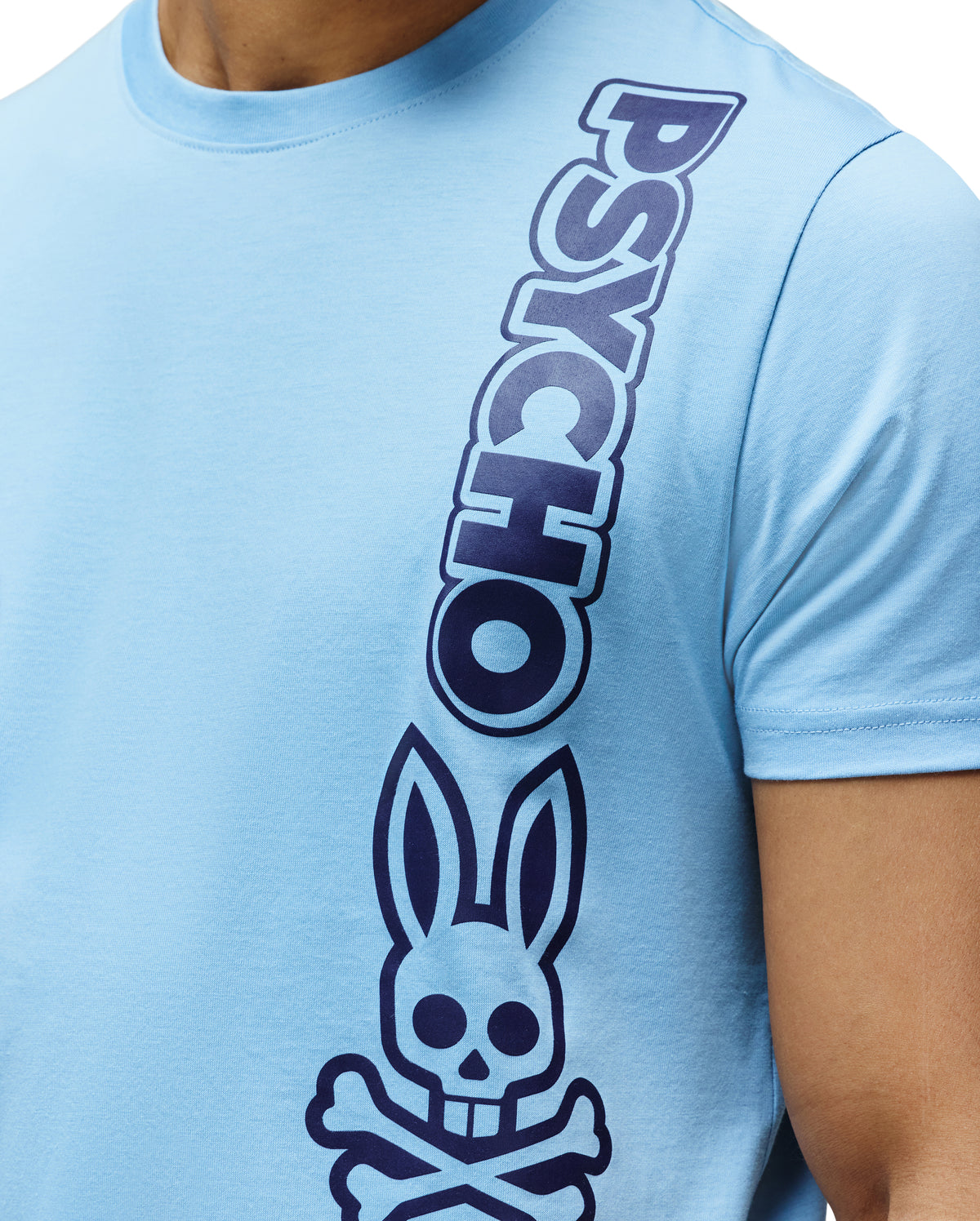 PSYCHO BUNNY CAMISETA TOBY CON LOGO EN TEXTO PARA CABALLERO HOMBRE AZUL MT0200221407