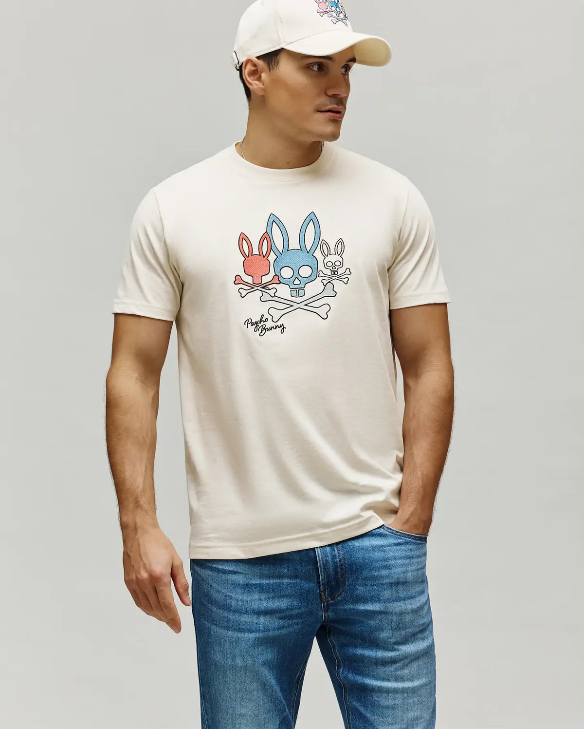 PSYCHO BUNNY CAMISETA OSCAR PARA CABALLERO HOMBRE BEIGE MT0200213250
