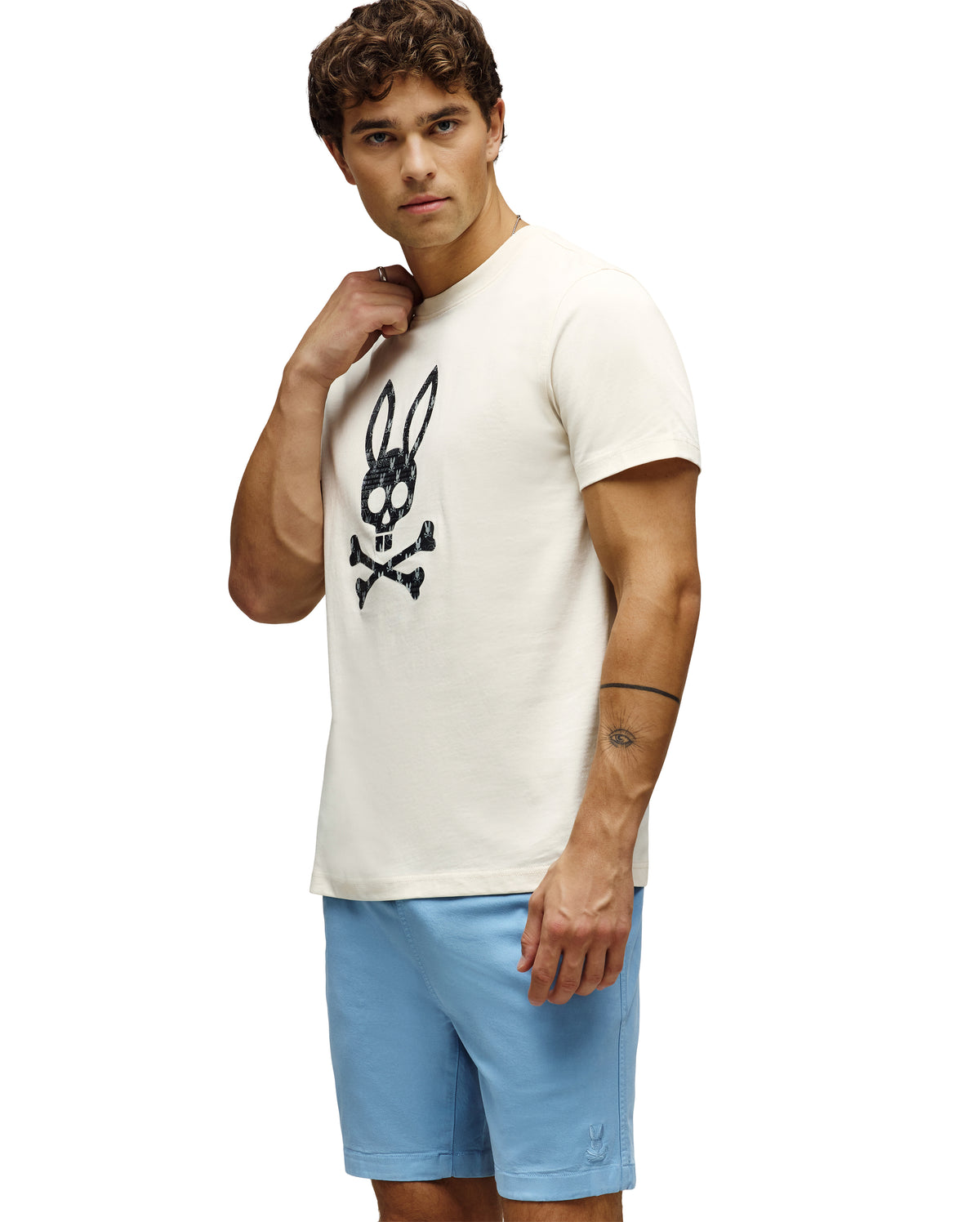PSYCHO BUNNY CAMISETA ESTAMPADA JARVIS PARA CABALLERO HOMBRE BEIGE MT0200336250