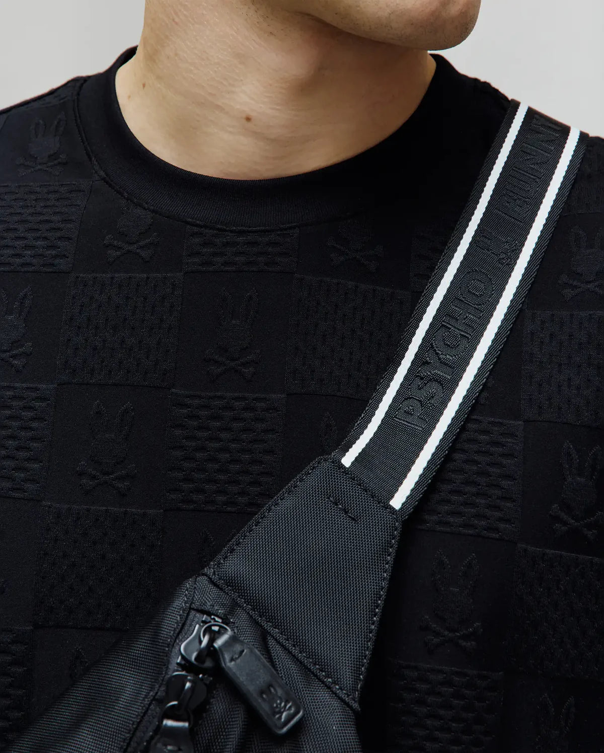 PSYCHO BUNNY CAMISETA HOLGADA DUSTIN PARA CABALLERO HOMBRE NEGRO MT0200203001