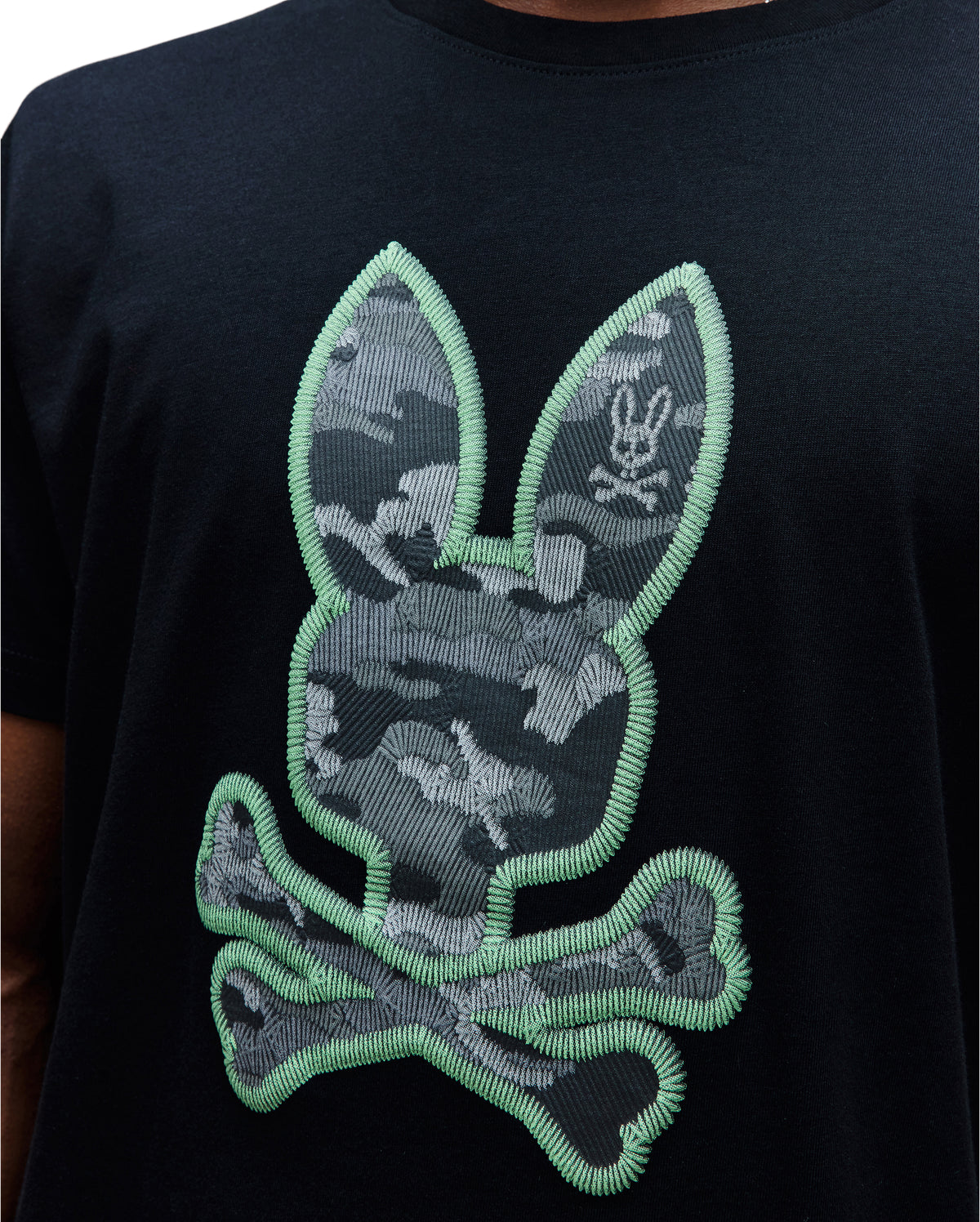 PSYCHO BUNNY CAMISETA ESTAMPADA PAUL PARA CABALLERO HOMBRE NEGRO MT0200239001