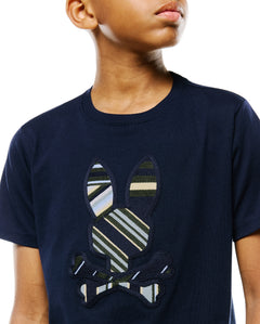 CAMISETA PSYCHO BUNNY PARA NIÑO COLOR AZUL