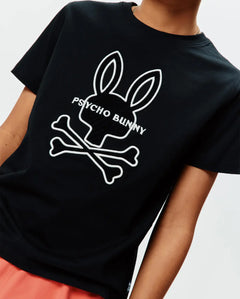 T-SHIRT PSYCHO BUNNY PARA NIÑO COLOR NEGRO KT0200185001