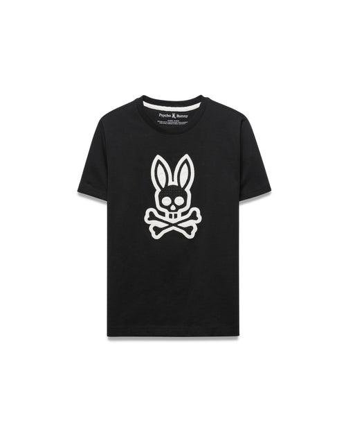 T-SHIRT PSYCHO BUNNY PARA NIÑO COLOR NEGRO KT0200191001