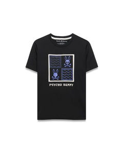 T-SHIRT PSYCHO BUNNY PARA NIÑO COLOR NEGRO KT0200204001