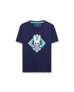 T-SHIRT PSYCHO BUNNY PARA NIÑO COLOR AZUL KT0200203402