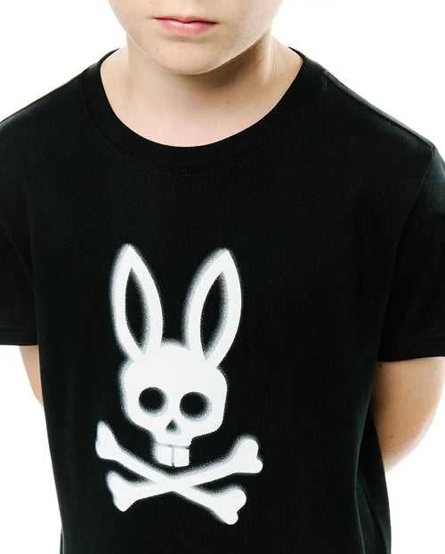 CAMISETA PSYCHO BUNNY PARA NIÑO COLOR NEGRO