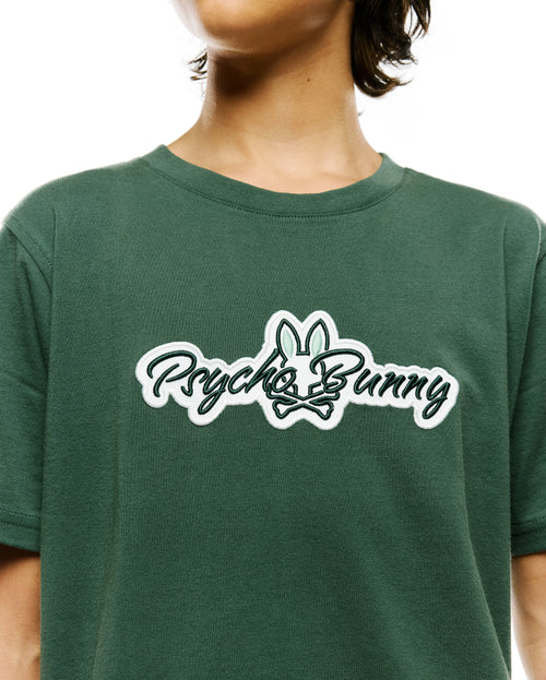 CAMISETA PSYCHO BUNNY PARA NIÑO COLOR VERDE