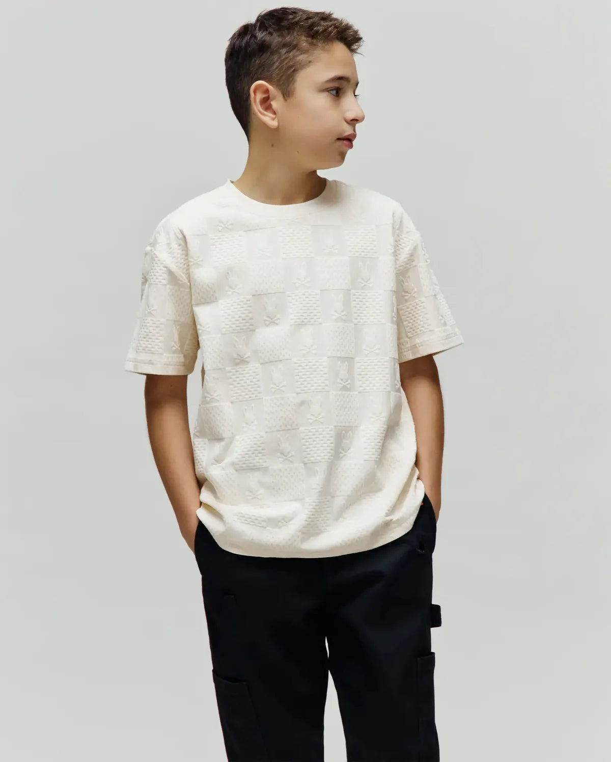 PSYCHO BUNNY CAMISETA HOLGADA DUSTIN PARA NIÑO NIÑO BEIGE KT0200142250