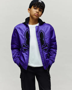 PSYCHO BUNNY CHAQUETA CAZADORA HOLGADA MAGNUS PARA NIÑO NIÑO AZUL KO1100008422