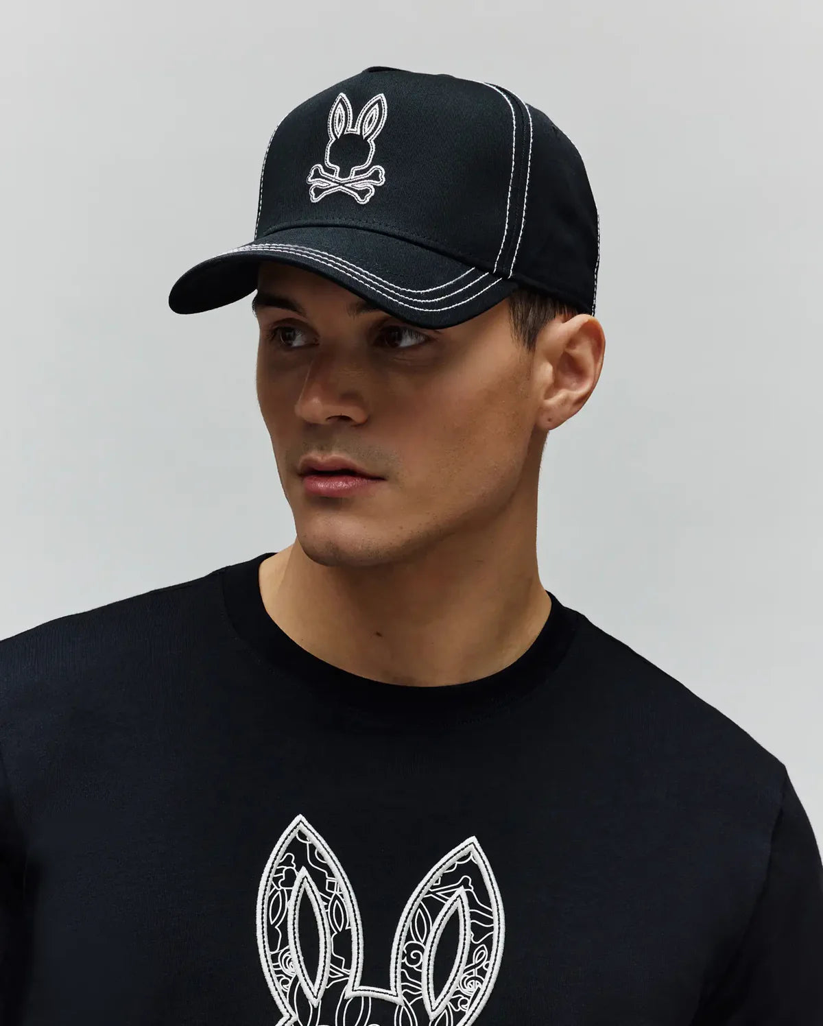 GORRA PSYCHO BUNNY PARA HOMBRE COLOR NEGRO MO1500081001