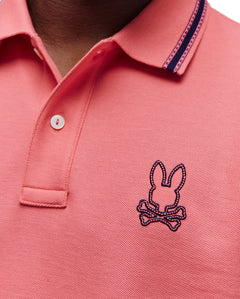 PSYCHO BUNNY POLO JOE PARA CABALLERO HOMBRE ROJO MT0100125656