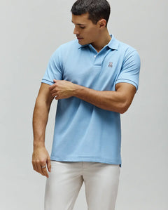 PSYCHO BUNNY POLO CLÁSICO PARA CABALLERO HOMBRE AZUL B6K001F200407