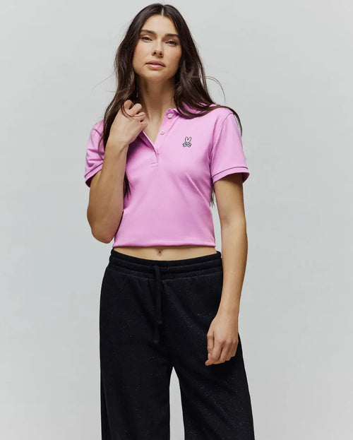 PSYCHO BUNNY POLO CLÁSICO PARA DAMA DAMA ROSADO WT0100003508