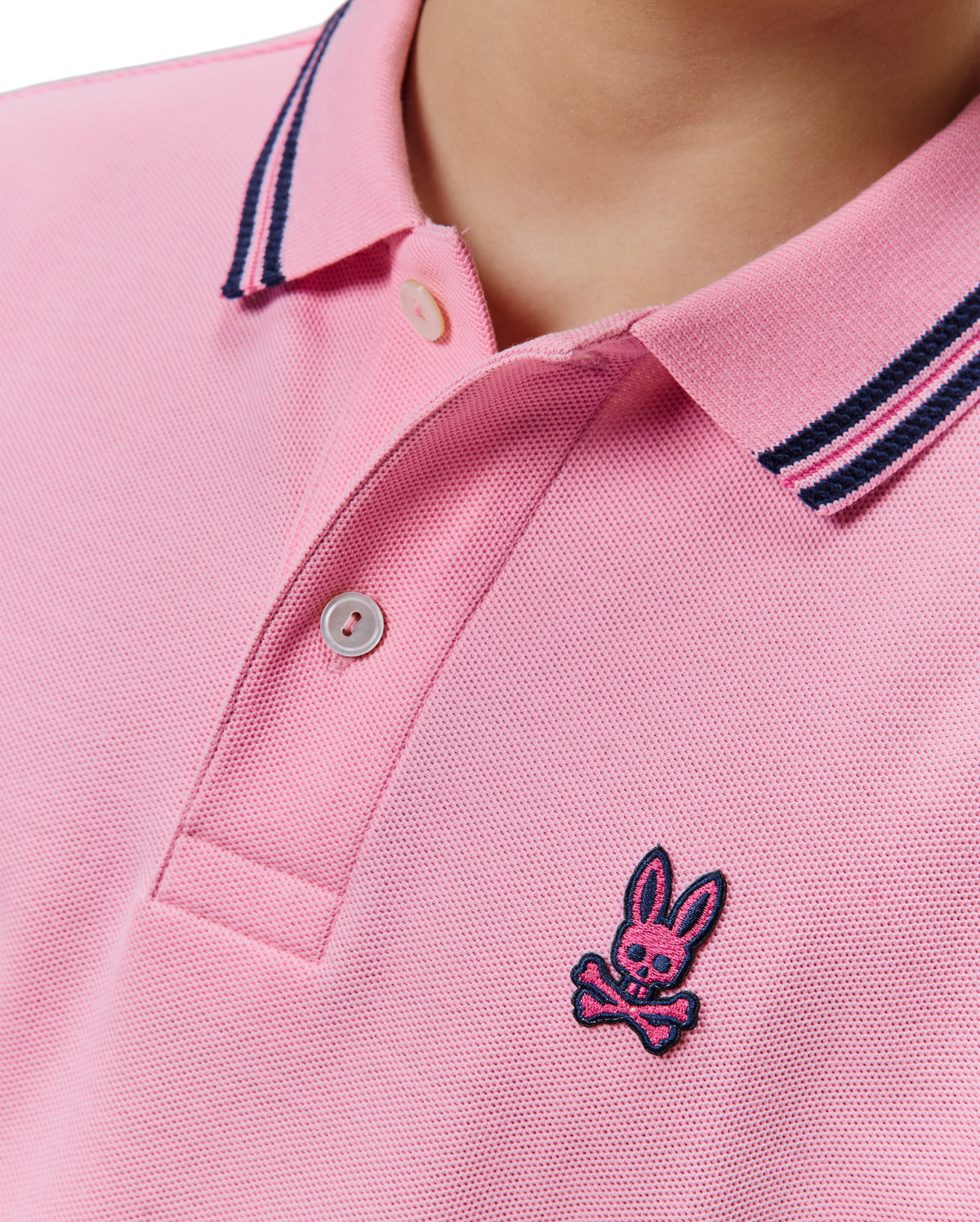 POLO M/C PSYCHO BUNNY PARA NIÑO COLOR ROSADO KT0100082652