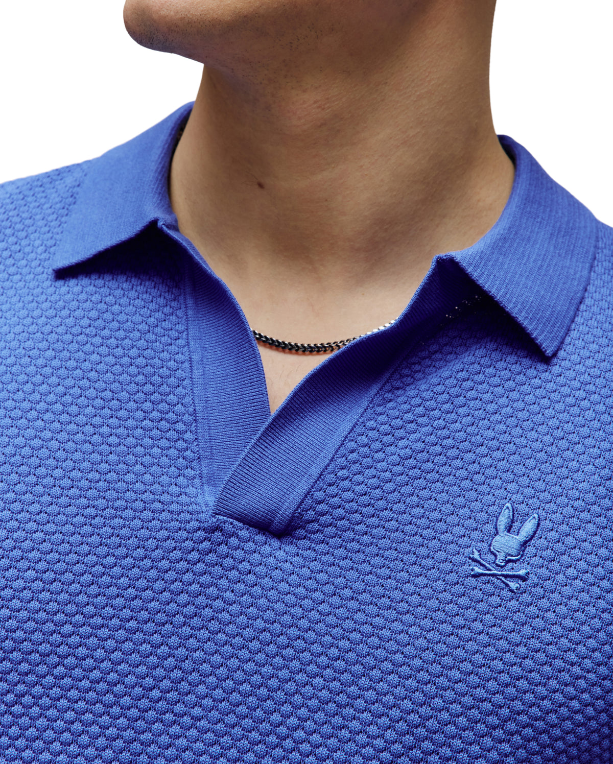 POLO M/C PSYCHO BUNNY PARA HOMBRE COLOR AZUL MT0100169426