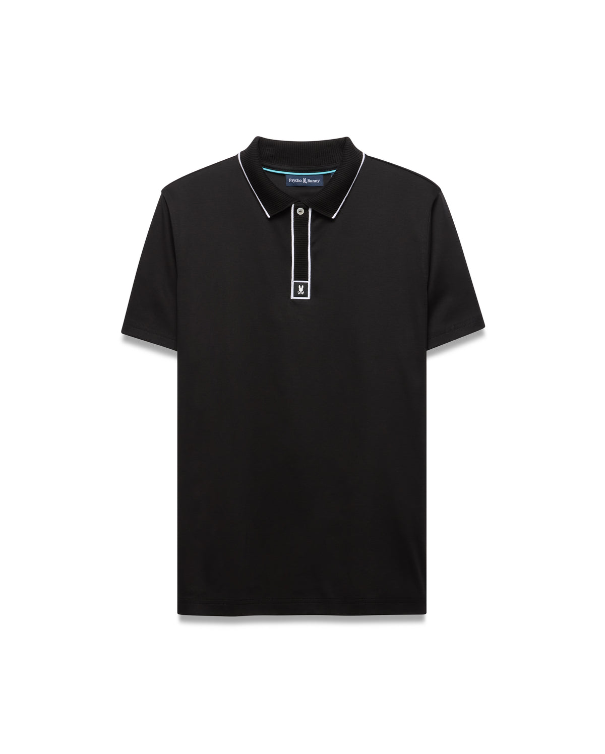 POLO M/C PSYCHO BUNNY PARA HOMBRE COLOR NEGRO MT0100181001