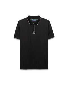 POLO M/C PSYCHO BUNNY PARA HOMBRE COLOR NEGRO MT0100181001