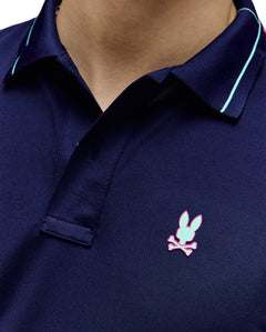 POLO M/C PSYCHO BUNNY PARA HOMBRE COLOR AZUL MT0100183402