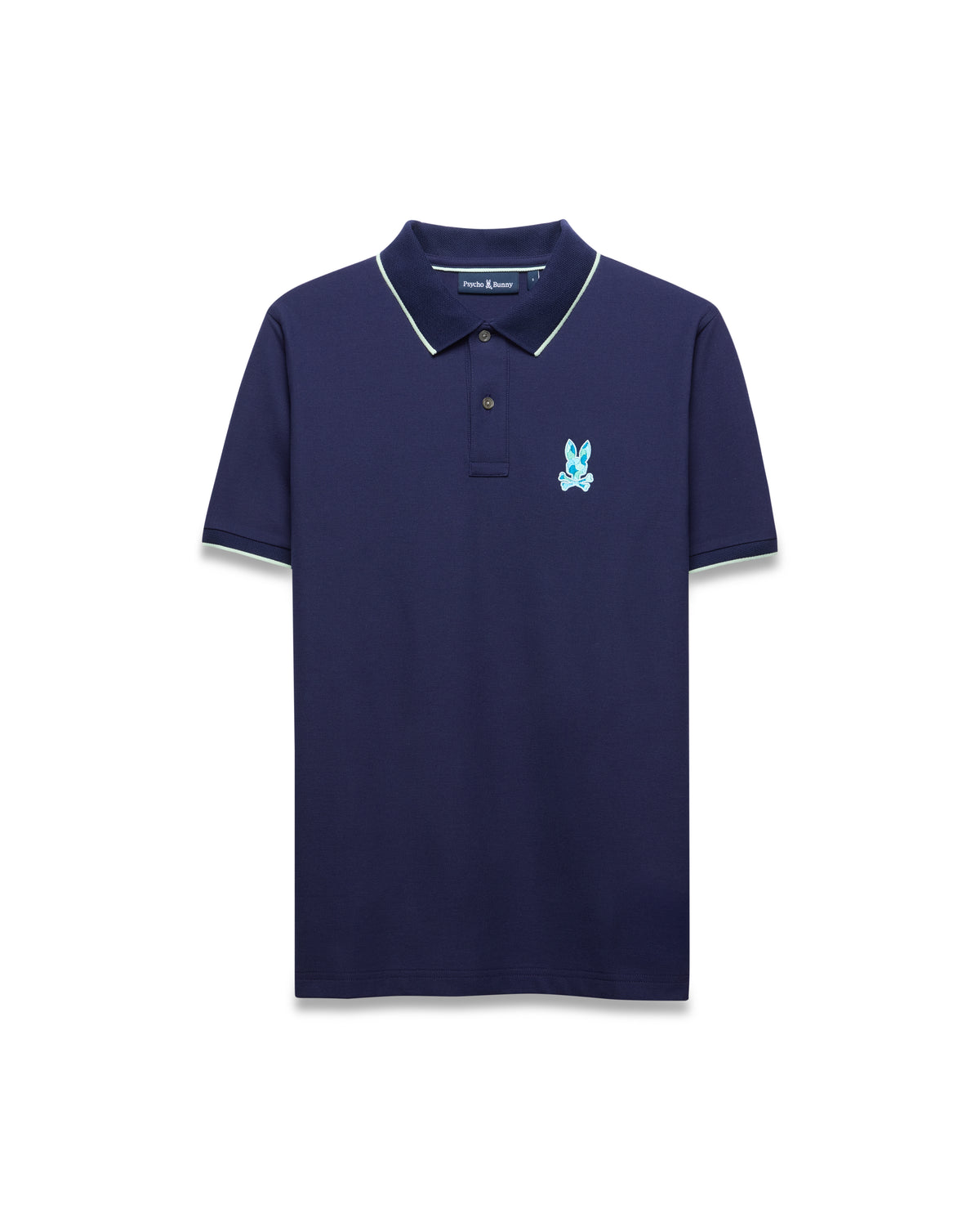 POLO M/C PSYCHO BUNNY PARA HOMBRE COLOR AZUL MT0100204402