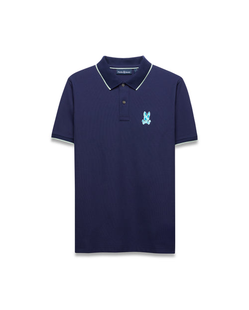 POLO M/C PSYCHO BUNNY PARA HOMBRE COLOR AZUL MT0100204402