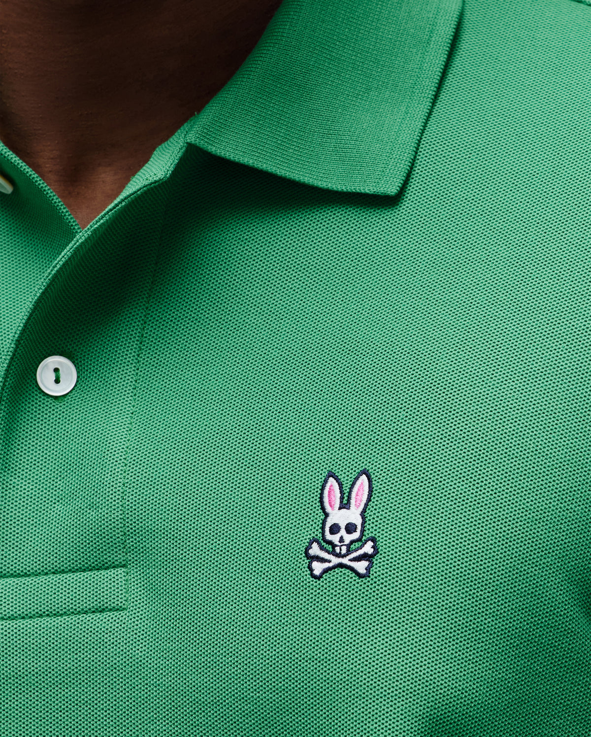 POLO M/C PSYCHO BUNNY PARA HOMBRE COLOR VERDE B6K001F200321
