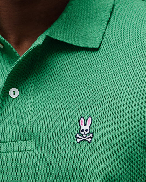 POLO M/C PSYCHO BUNNY PARA HOMBRE COLOR VERDE B6K001F200321