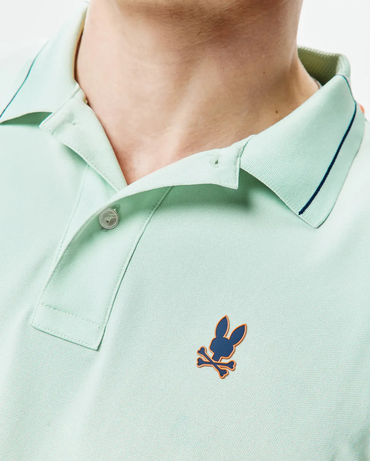 POLO M/C PSYCHO BUNNY PARA HOMBRE COLOR VERDE MT0100184322