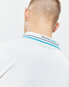 POLO M/C PSYCHO BUNNY PARA HOMBRE COLOR BLANCO MT0100183100