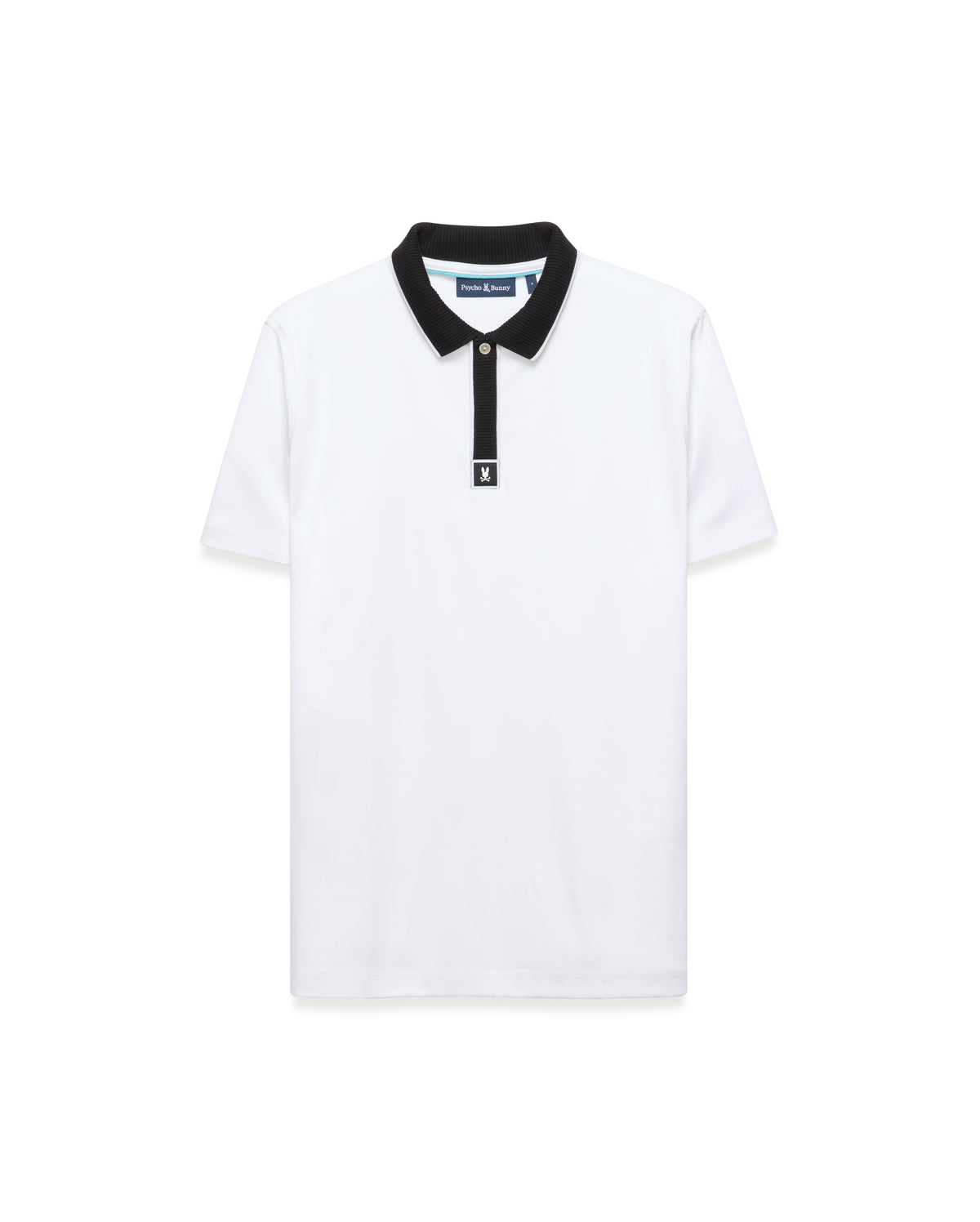 POLO M/C PSYCHO BUNNY PARA HOMBRE COLOR BLANCO MT0100181100