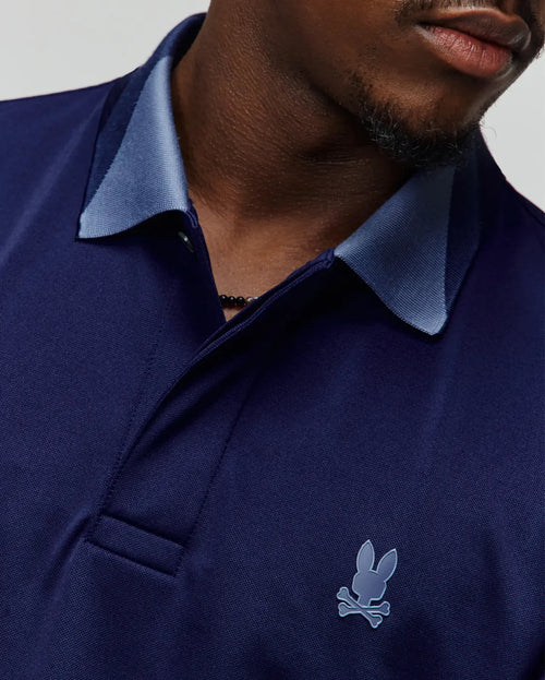 PSYCHO BUNNY POLO DEPORTIVO ONYX PARA CABALLERO HOMBRE AZUL MT0100117402