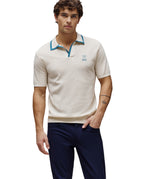 PSYCHO BUNNY POLO CUELLO JOHNNY NOHR PARA CABALLERO HOMBRE BEIGE MT0100156250