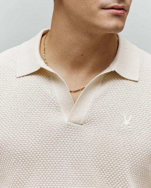 PSYCHO BUNNY POLO PUNTO BURBUJA DEVON PARA CABALLERO HOMBRE BEIGE MT0100169250