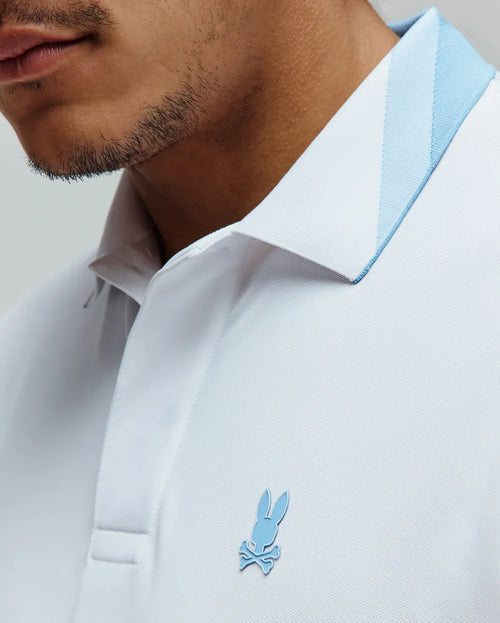 PSYCHO BUNNY POLO DEPORTIVO ONYX PARA CABALLERO HOMBRE BLANCO MT0100117100