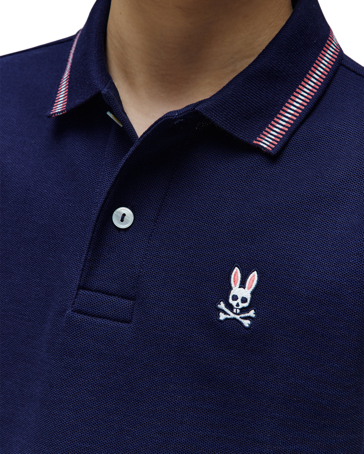 POLO M/C PSYCHO BUNNY PARA NIÑO COLOR AZUL KT0100078402