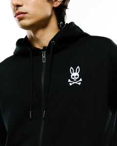 SUDADERA PSYCHO BUNNY PARA CABALLERO COLOR NEGRO