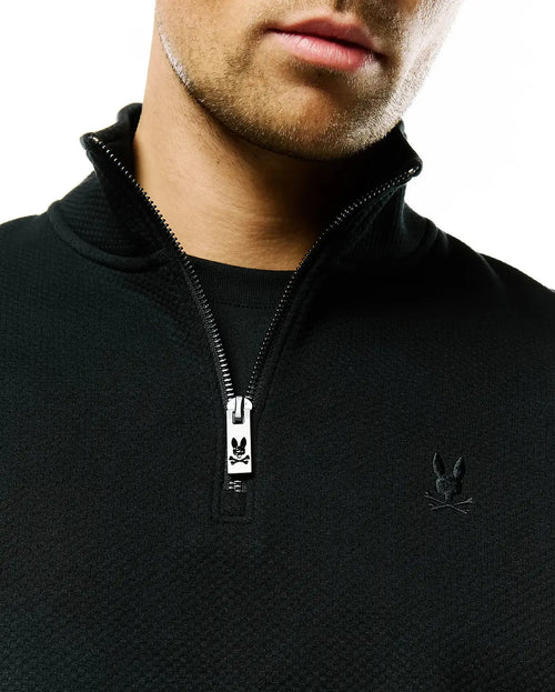 SUDADERA PSYCHO BUNNY PARA CABALLERO COLOR NEGRO