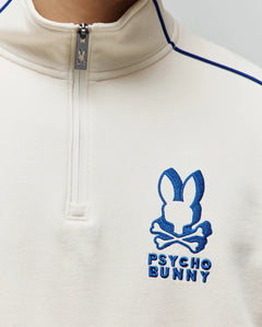 SUDADERA PSYCHO BUNNY PARA HOMBRE COLOR BLANCO MT0500175250